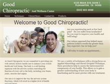 Tablet Screenshot of good-chiropractic.com